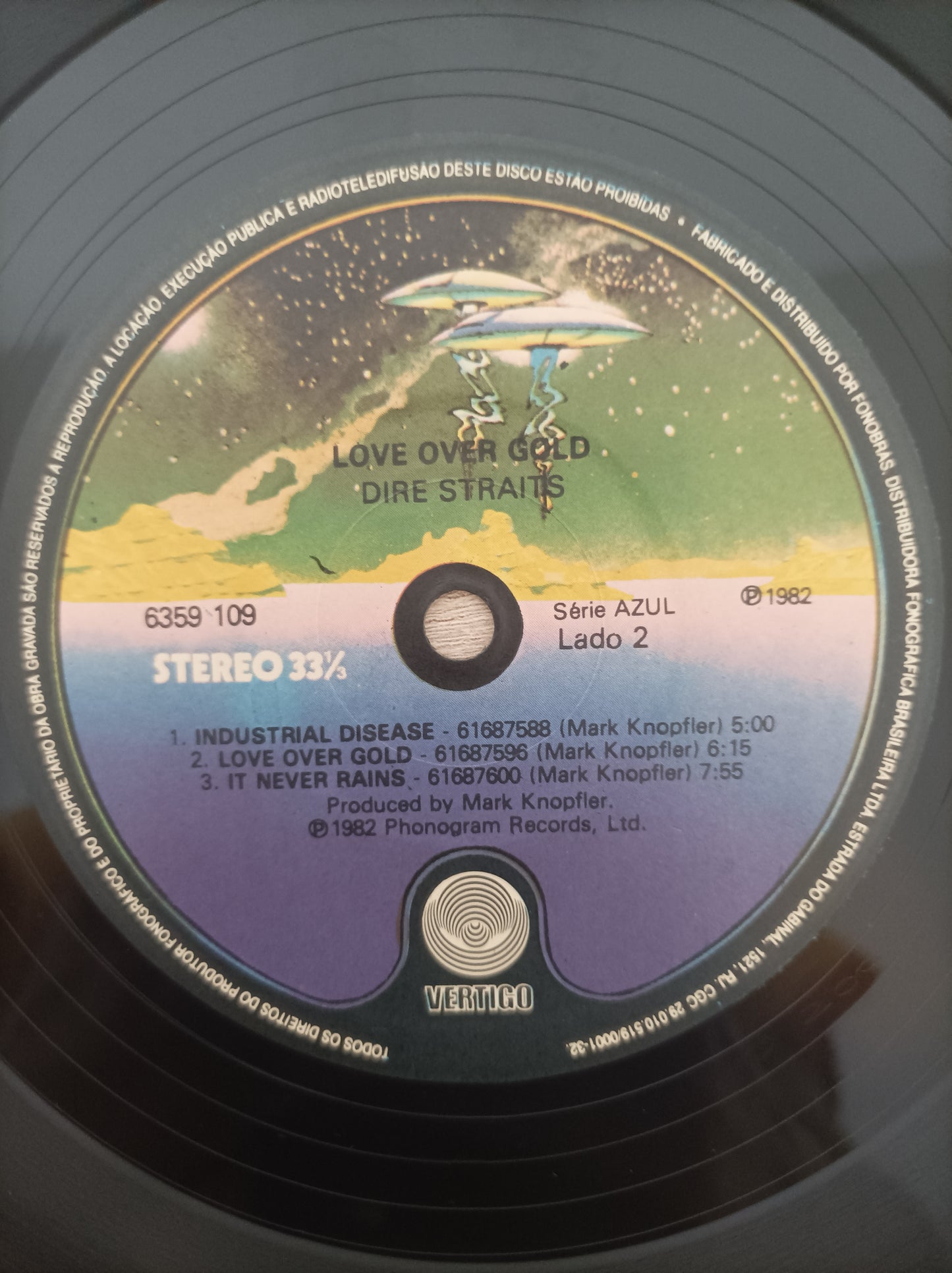 Lp Vinil Dire Straits Love Over Gold Com encarte