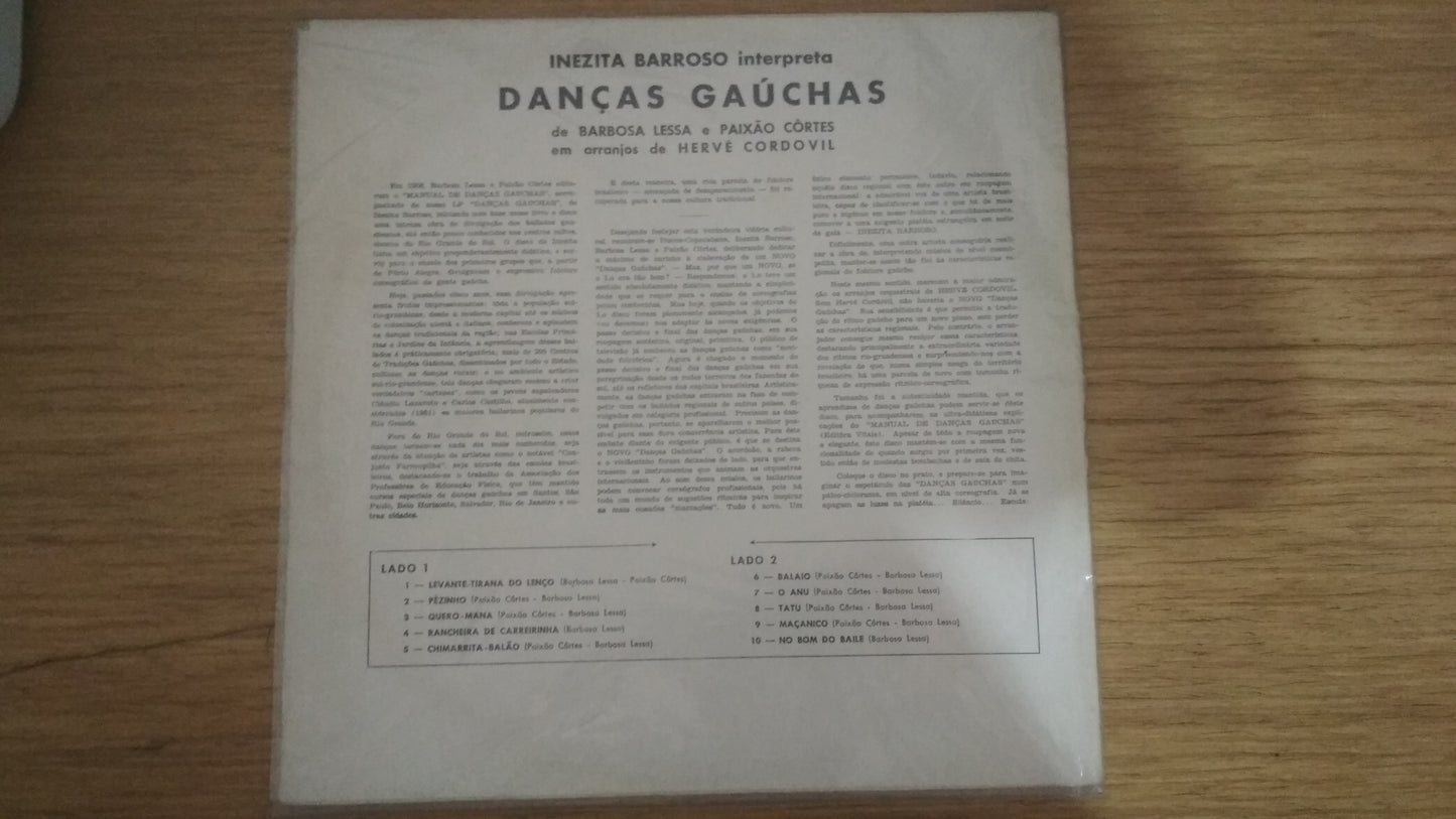 Lp Vinil Inezita Barroso Danças Gaúchas