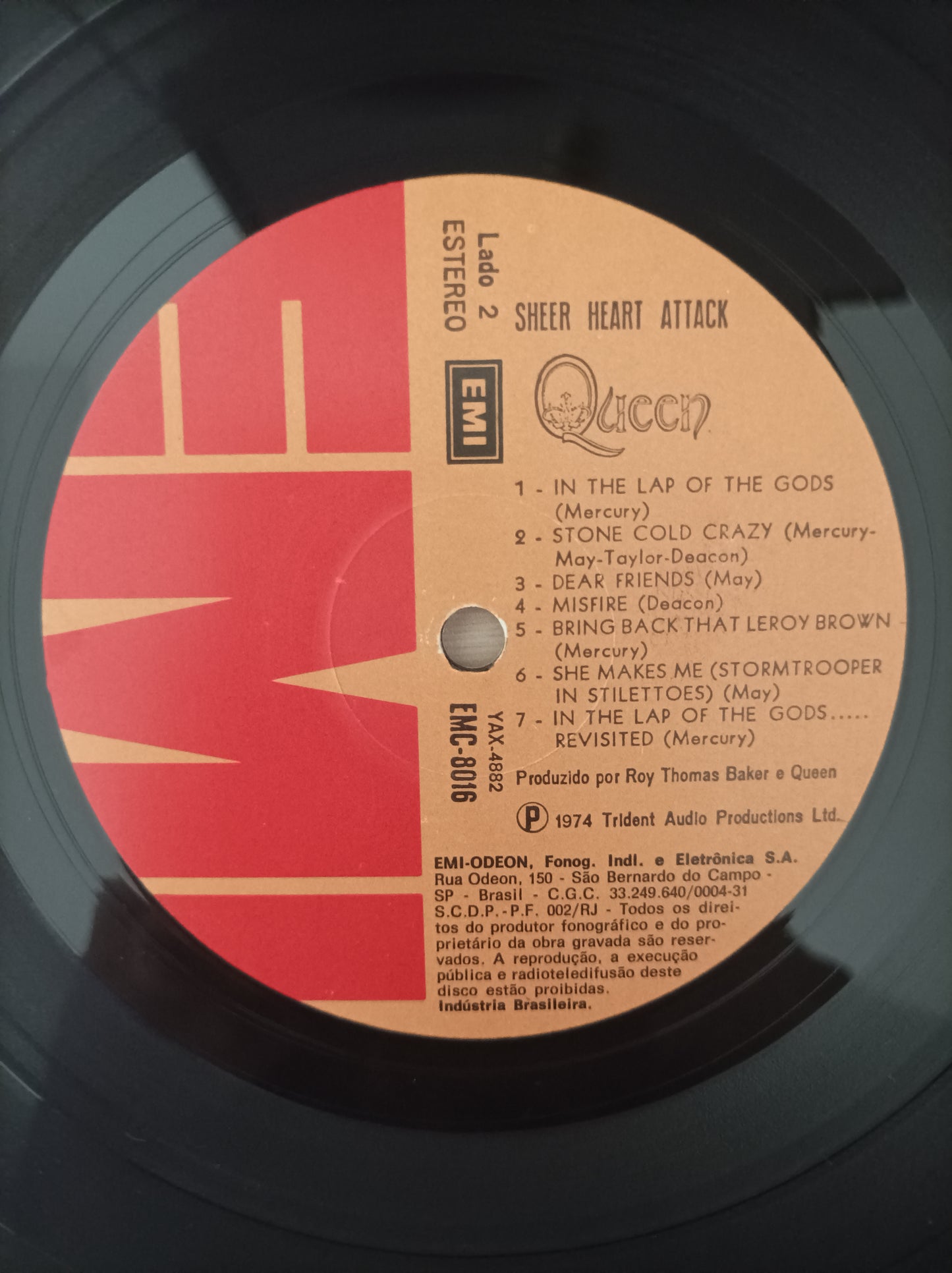 Lp Vinil Queen Sheer Heart Attack