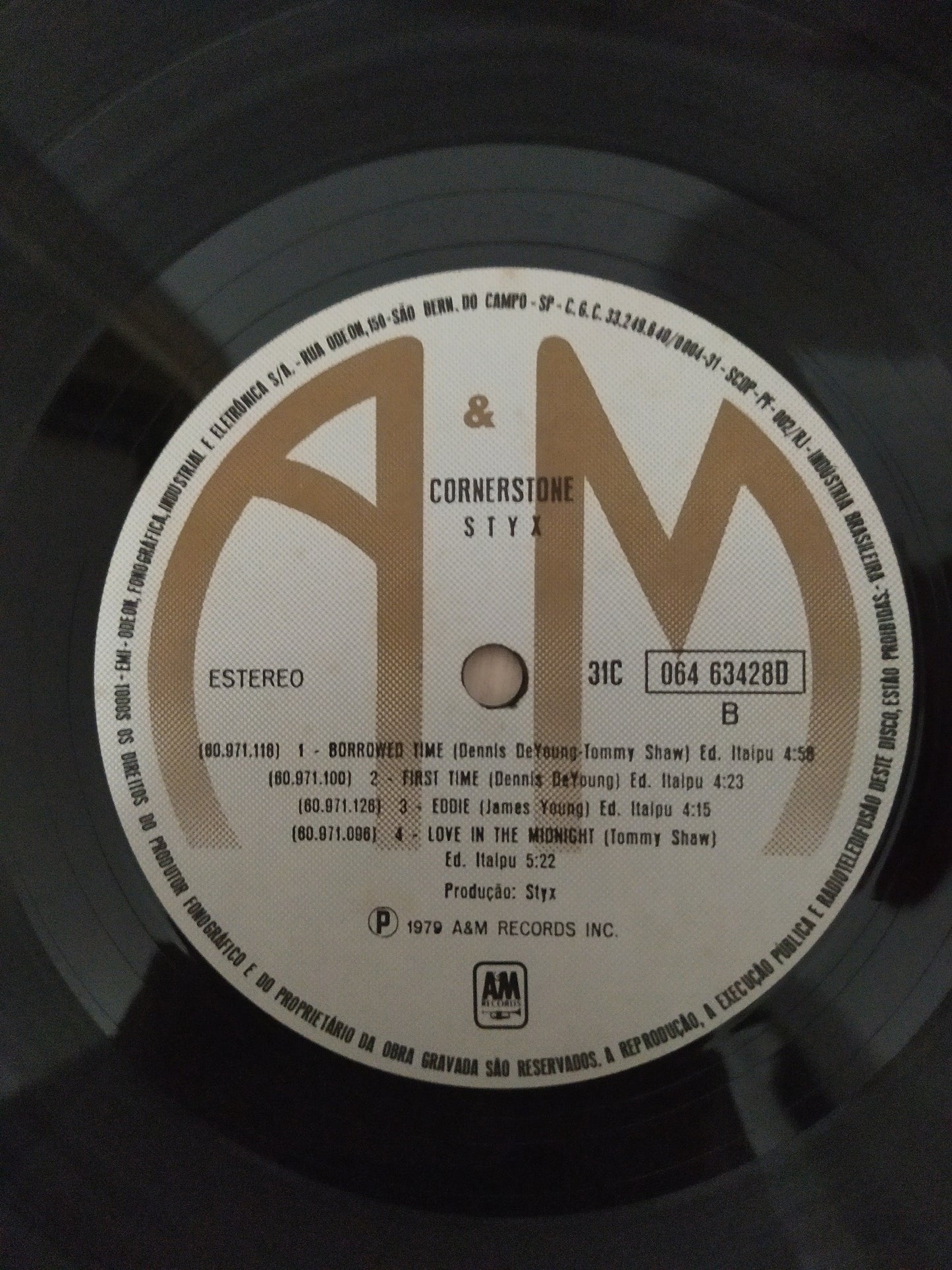 Lp Vinil Styx Cornerstone