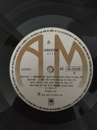 Lp Vinil Styx Cornerstone