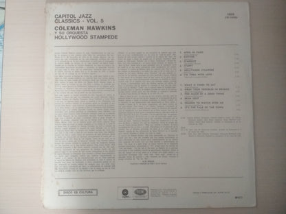 Lp Vinil Coleman Hawkins Hollywood Stampede Capitol Jazz Vol. 5 Importado