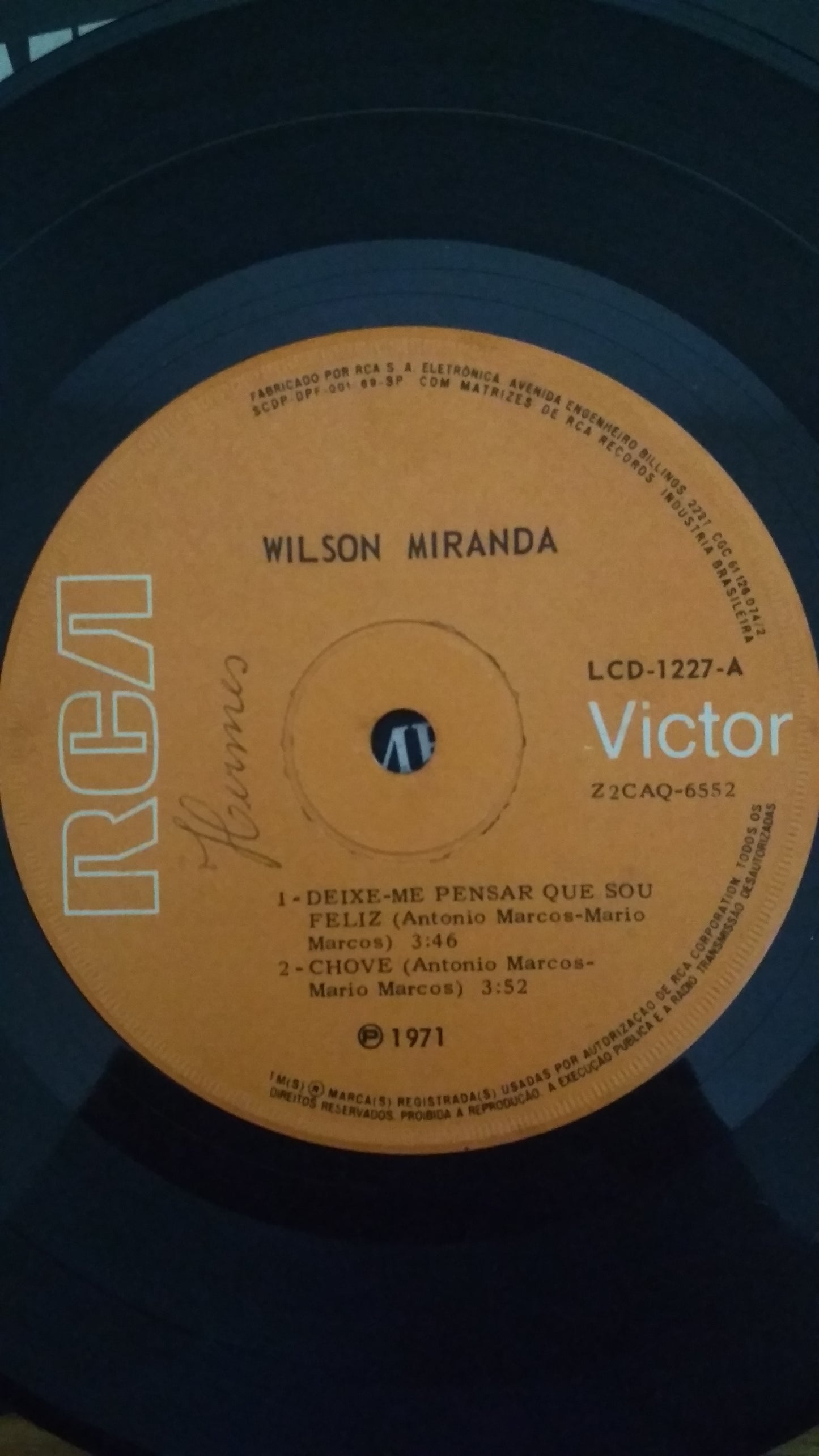 Lp Vinil Compacto Wilson Miranda Deixe-me pensar que sou feliz