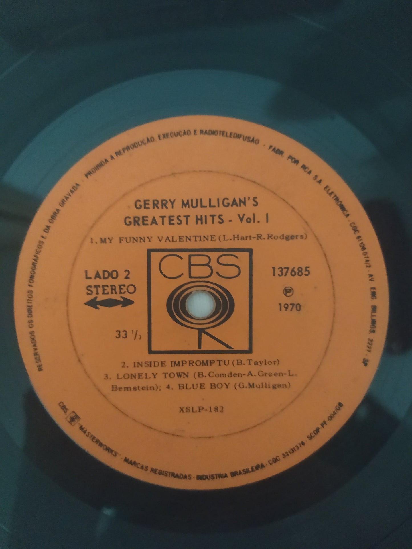 Lp Vinil Gerry Mulligan Greatest Hits Vol. 1