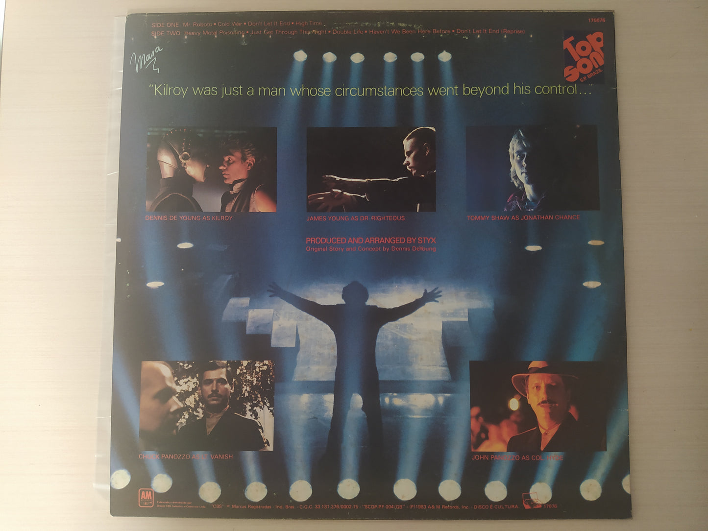 Lp Vinil Styx Kilroy Was Here Com Encarte