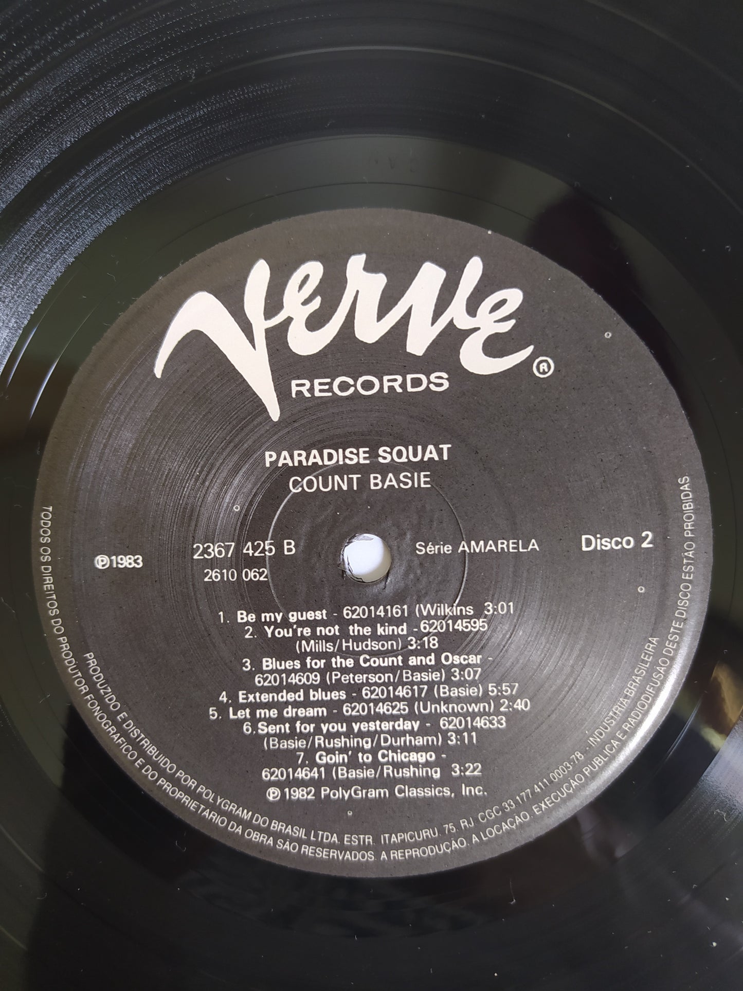 Lp Vinil Count Basie Paradise Squat Duplo