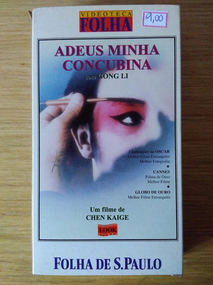 Fita VHS - Adeus Minha Concubina Folha São Paulo