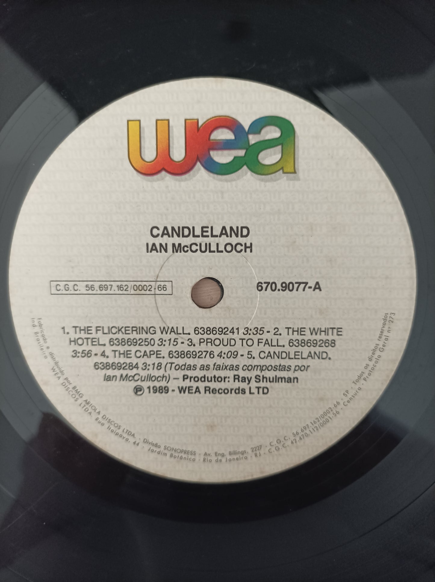 Lp Vinil Ian McCulloch Candleland