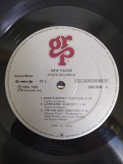 Lp Vinil Dizzy Gillespie New Faces Com Encarte