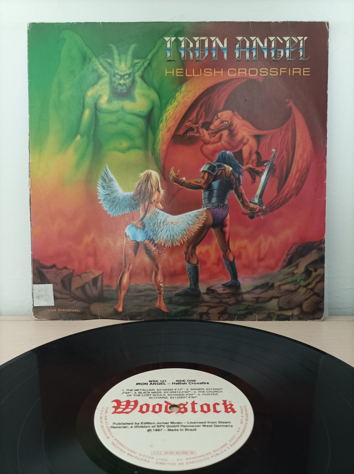 Lp Vinil Iron Angel Hellish Crossfire