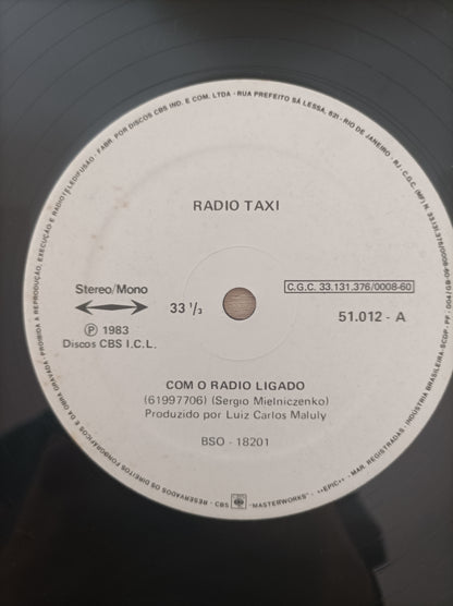 Lp Vinil Radio Taxi 1983 Com encarte