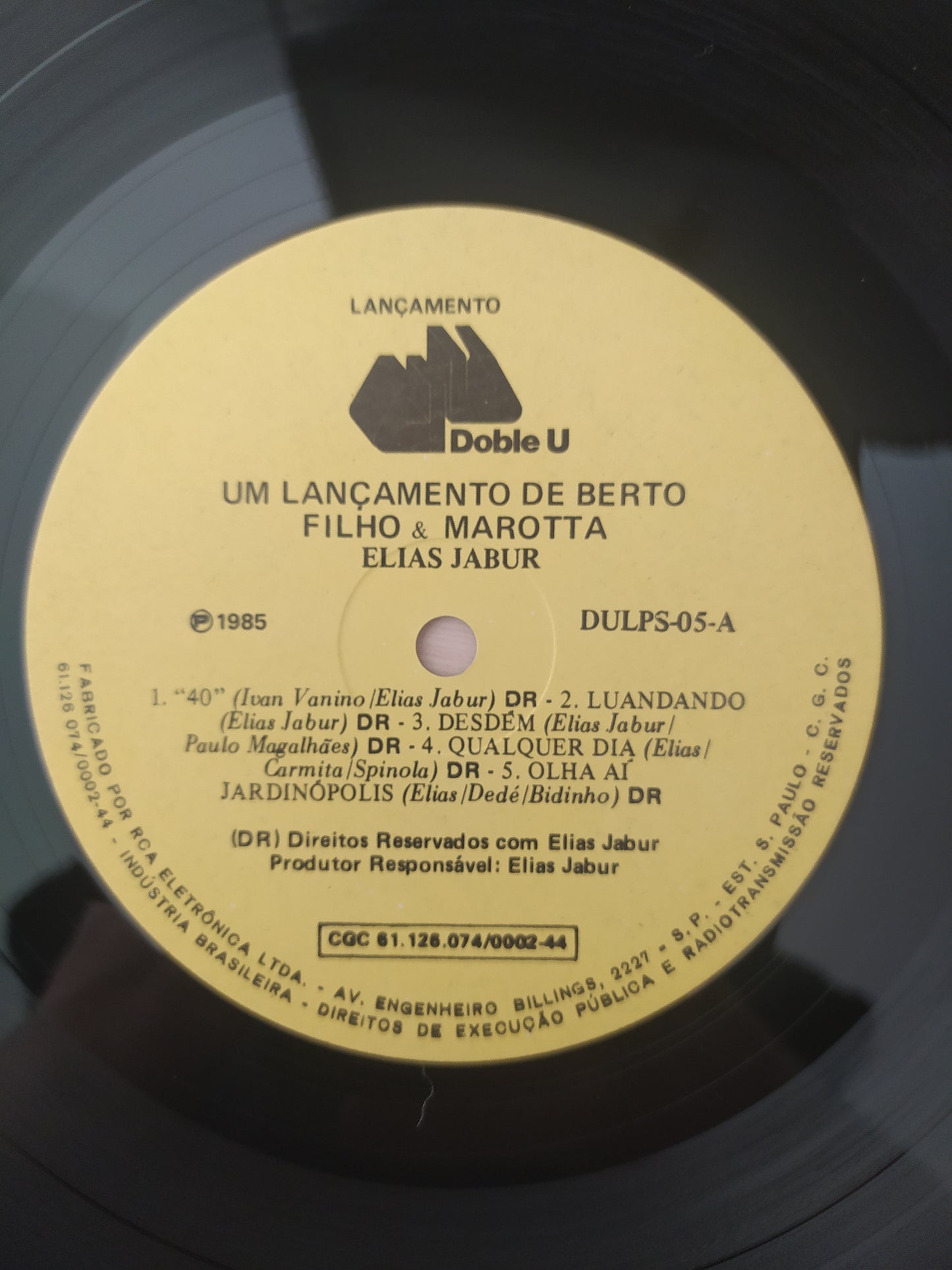 Lp Vinil Elias Jabur Sem Medo