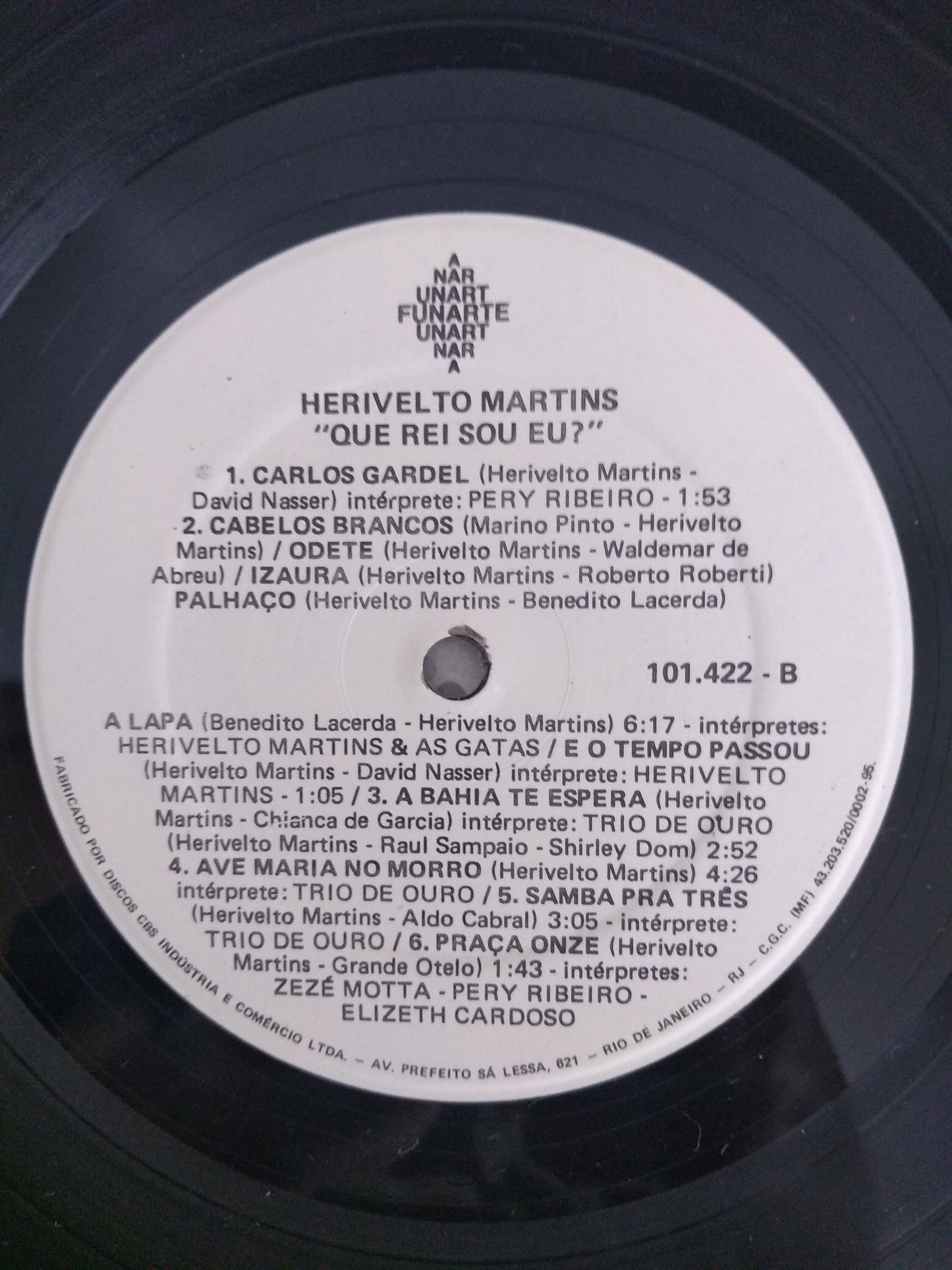 Lp Vinil Herivelto Martins Que Rei Sou Eu? Com Encarte