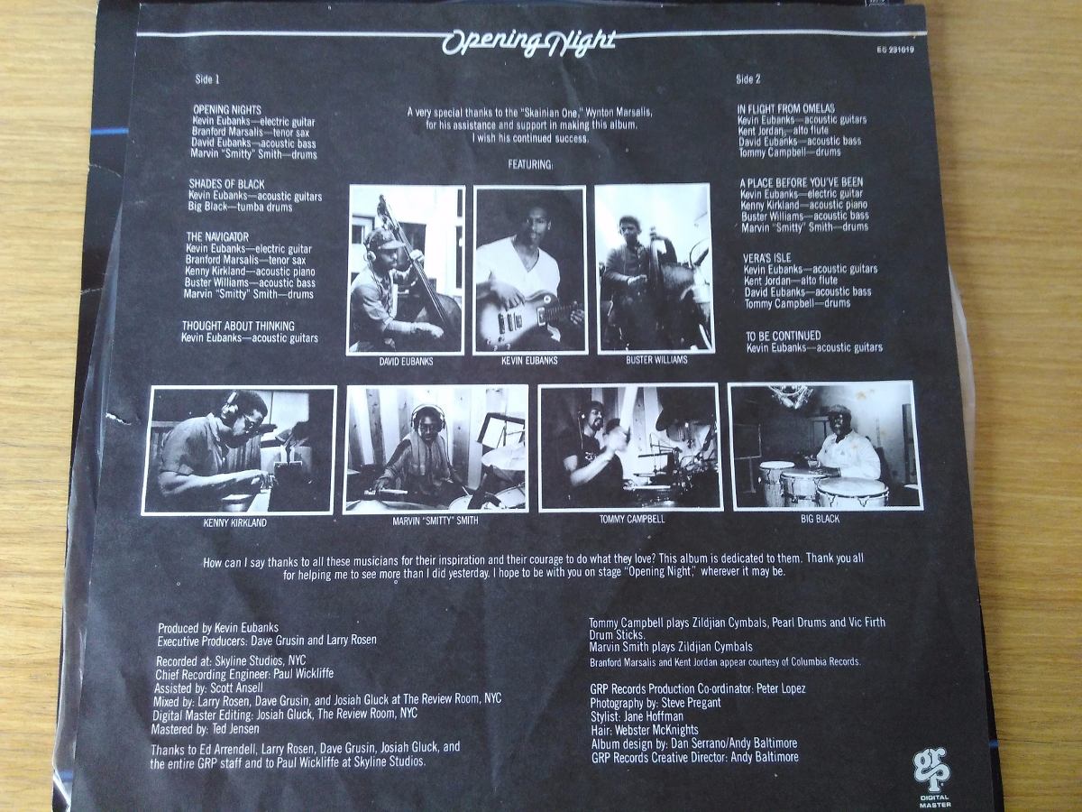 Lp Vinil Kevin Eubanks Opening Night