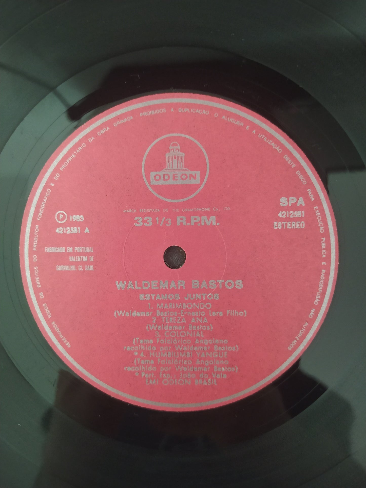 Lp Vinil Waldemar Bastos Estamos Juntos Com Encarte