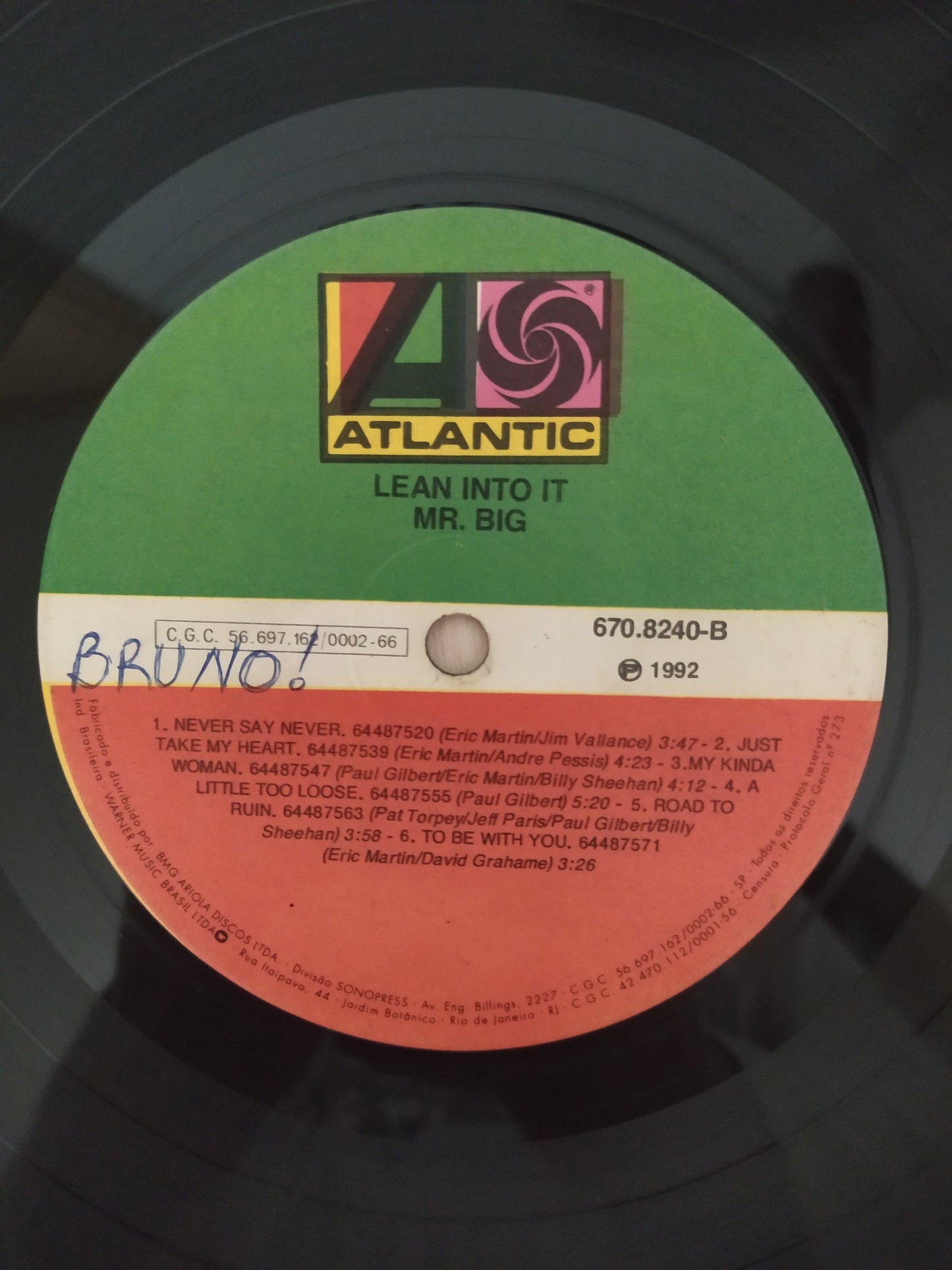 Lp Vinil Mr. Big Lean Into It , Leia