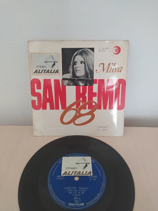 Lp Vinil Compacto Milva San Remo 68