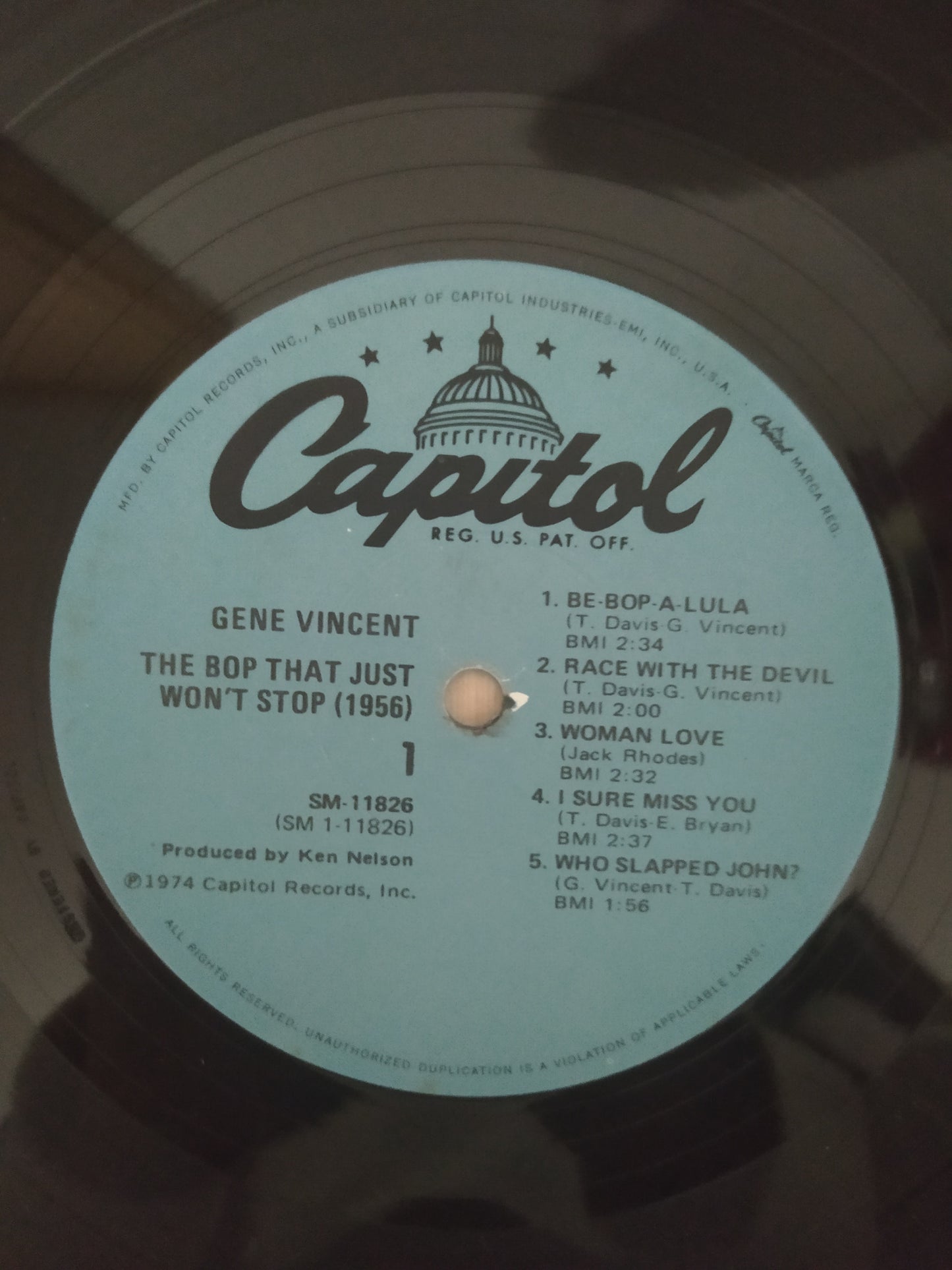 Lp Vinil Gene Vincent The Bop That Just Won't Stop Importado