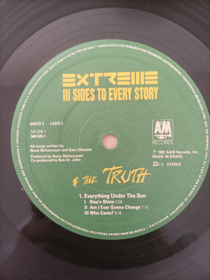 Lp Vinil Extreme III Sides to Every Story Duplo Com encarte