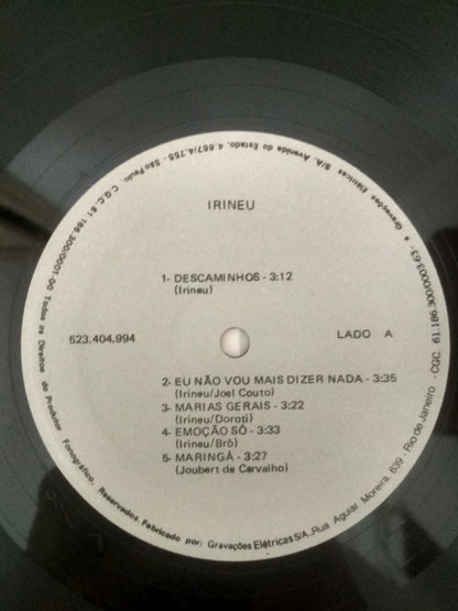 Lp Vinil Irineu Eu