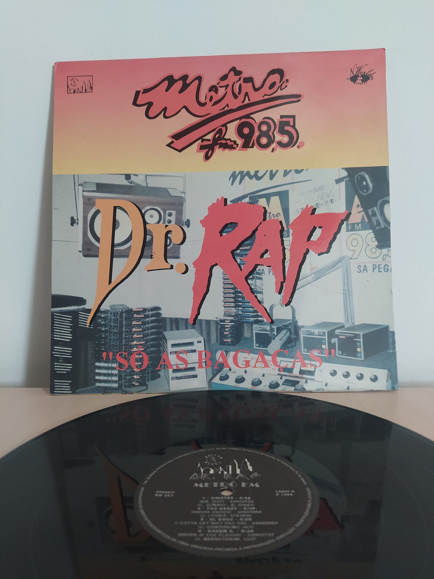 Lp Vinil Dr. Rap Só As Bagaças Metro Fm 98.5