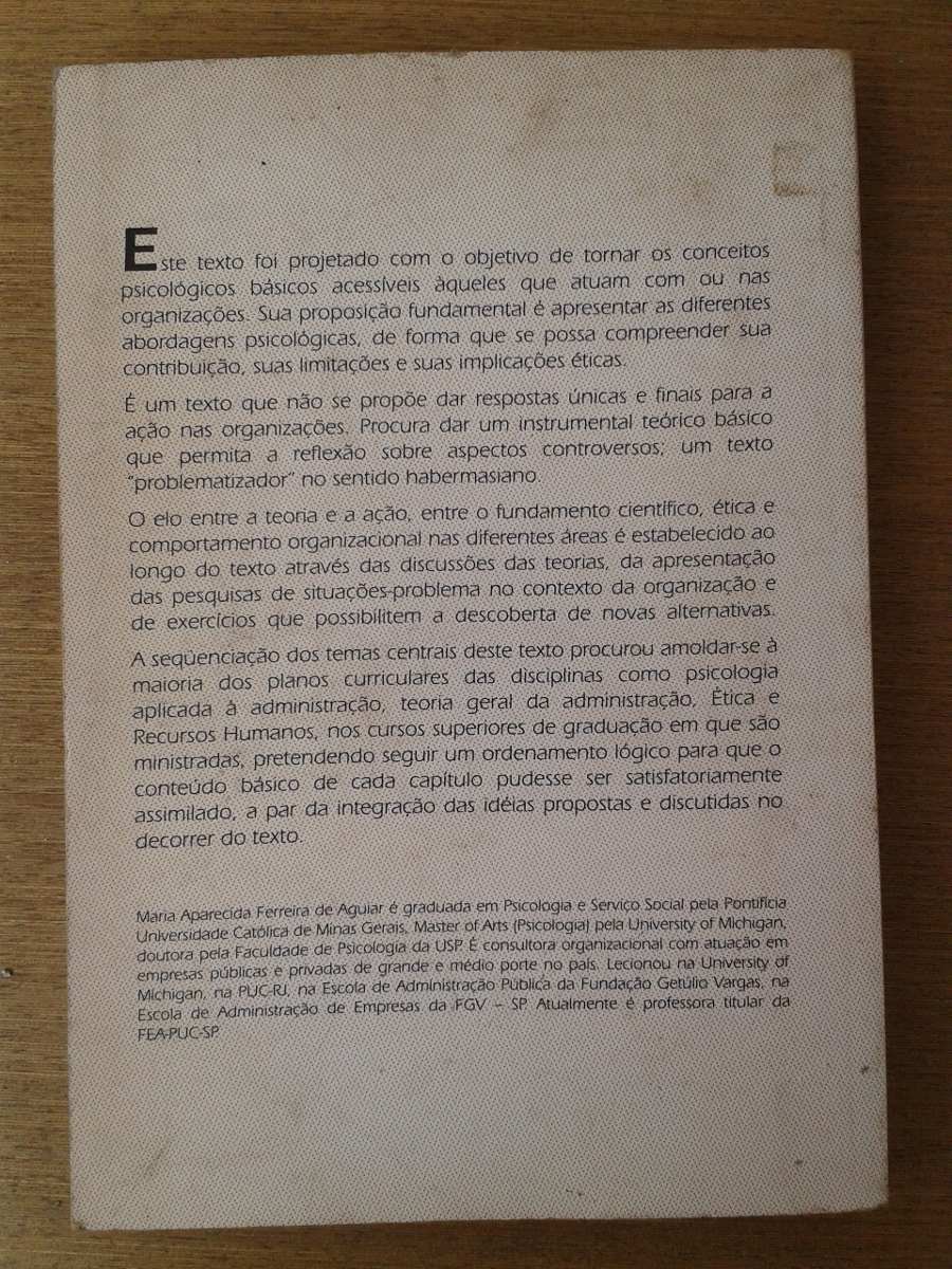 Livro Psicologia Aplicada À Administração