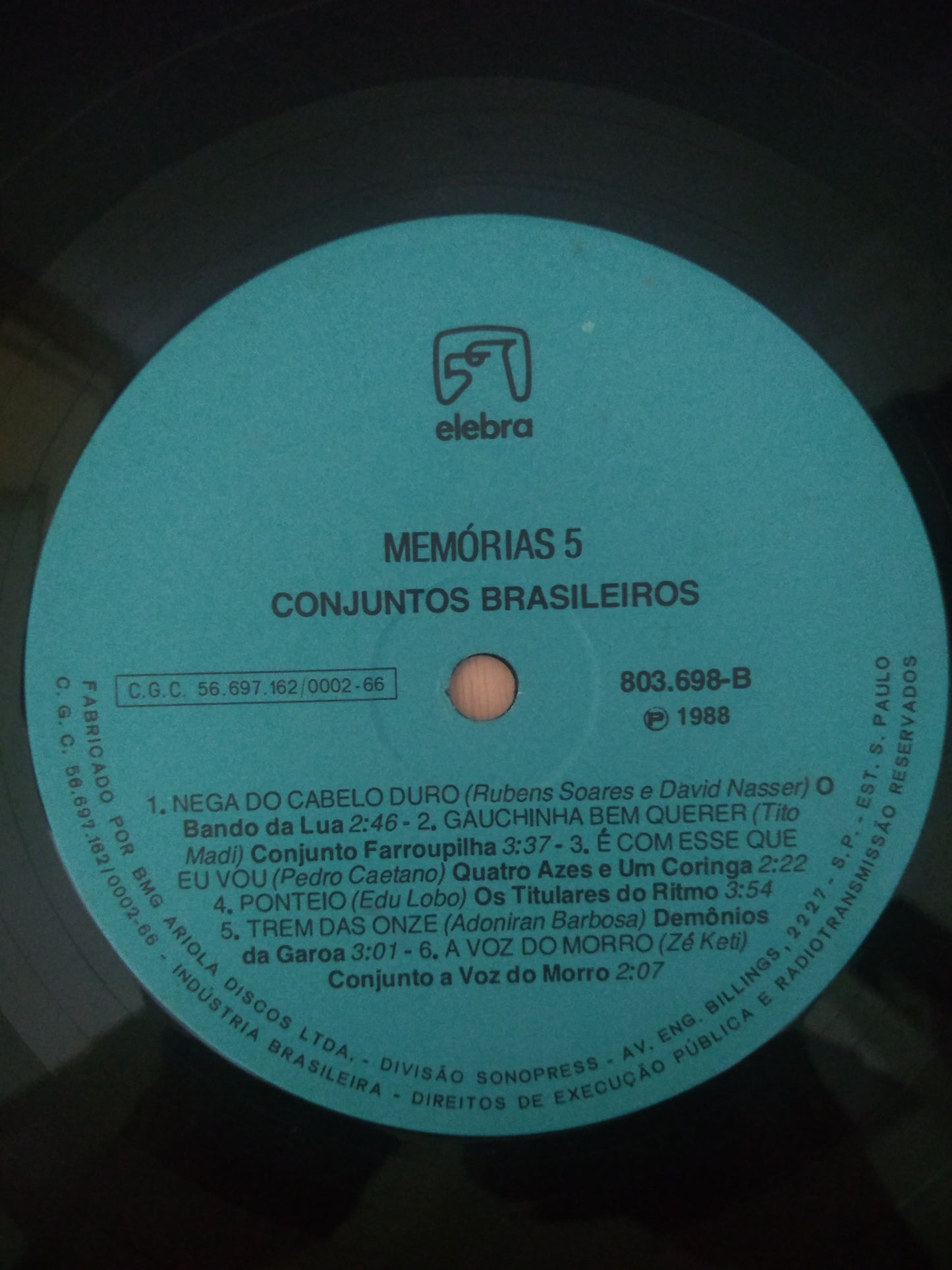 Lp Vinil Elebra Memória 5 Capa Dupla
