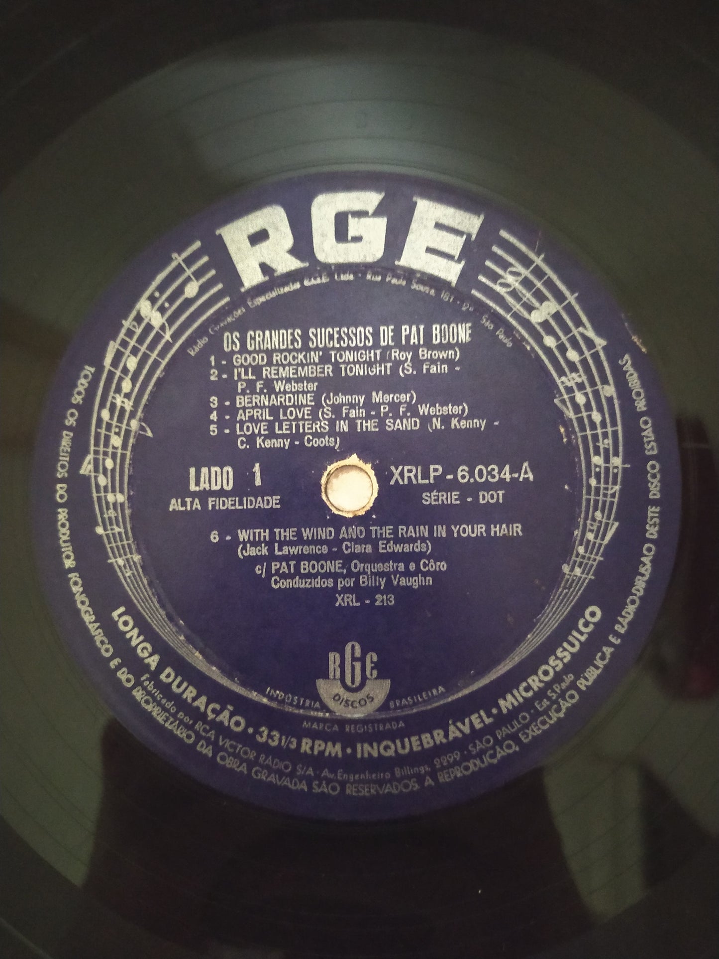 Lp Vinil Pat Boone Os Grandes Sucessos De