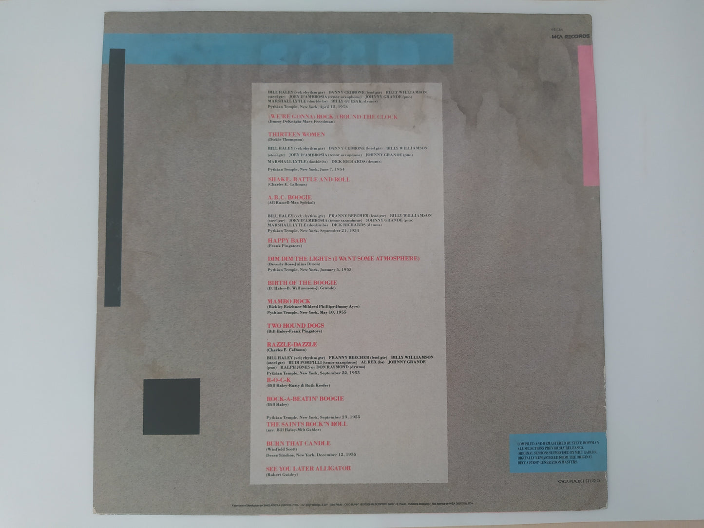 Lp Vinil Bill Haley From The Original Master Tapes