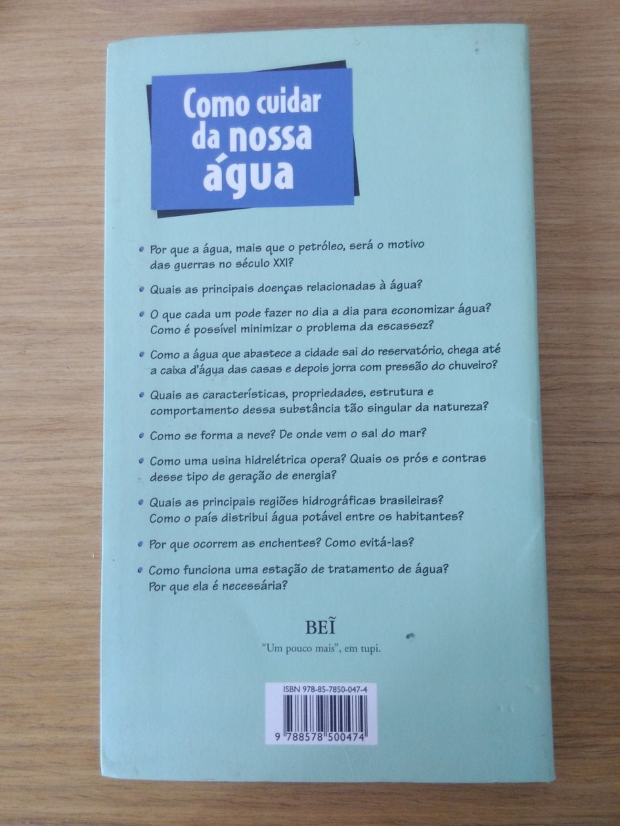 Livro Como Cuidar Da Nossa Água