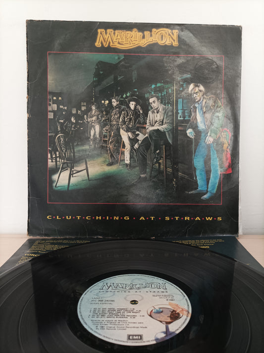 Lp Vinil Marillion Clutching at straws Com encarte