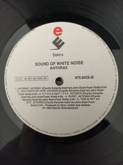 Lp Vinil Anthrax Sound of White Noise Com encarte