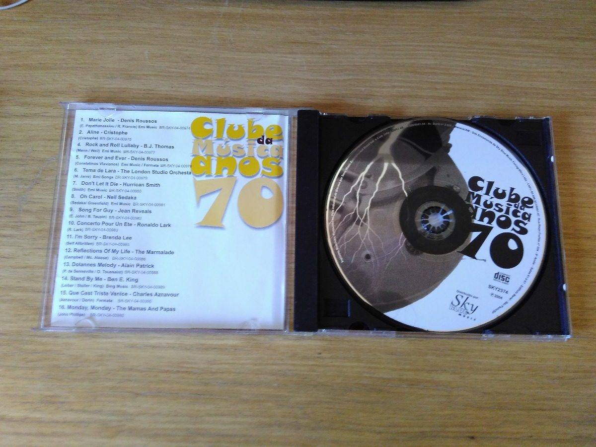 Cd Clube Música Anos 70