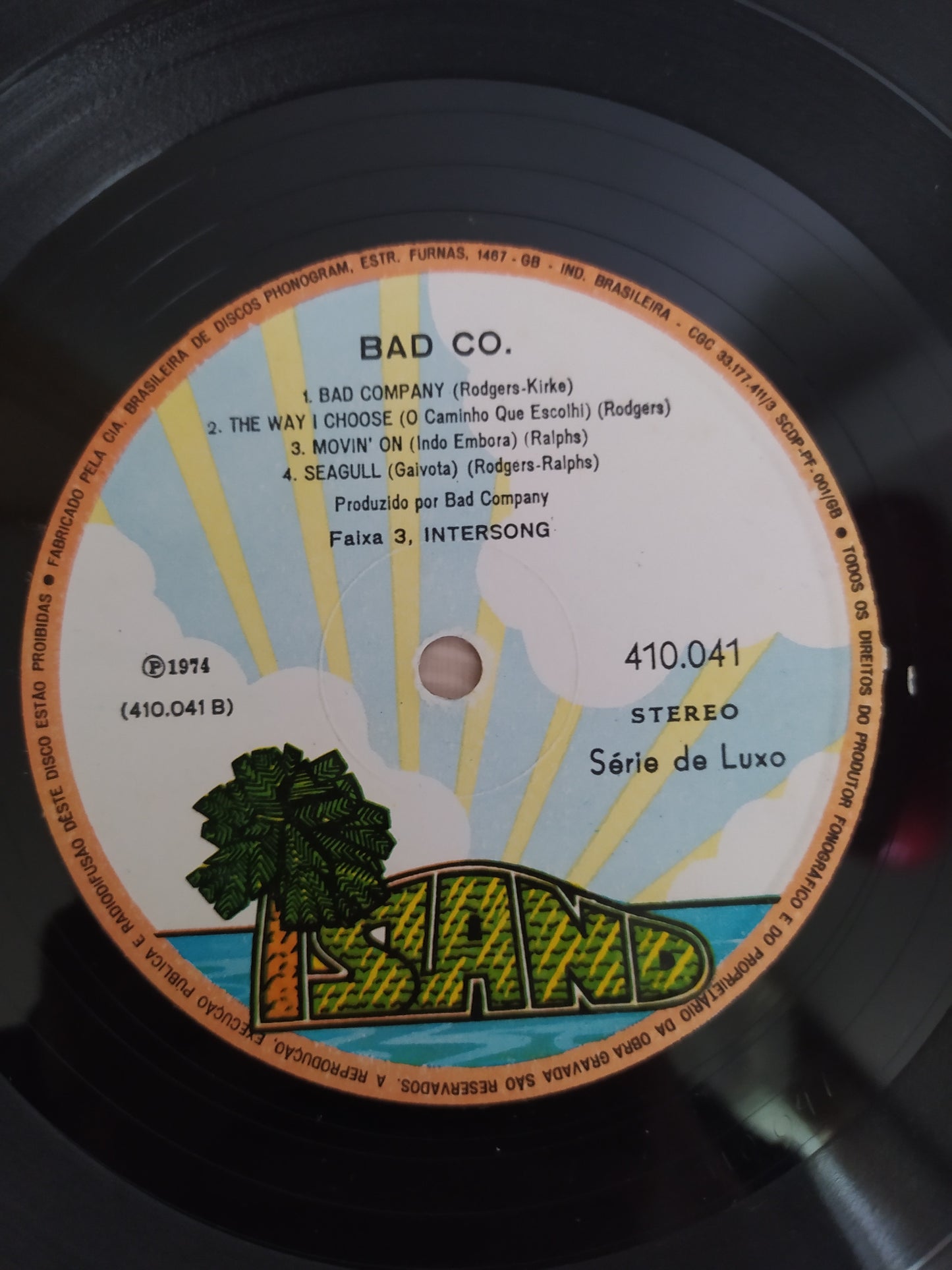 Lp Vinil Bad Company 1974