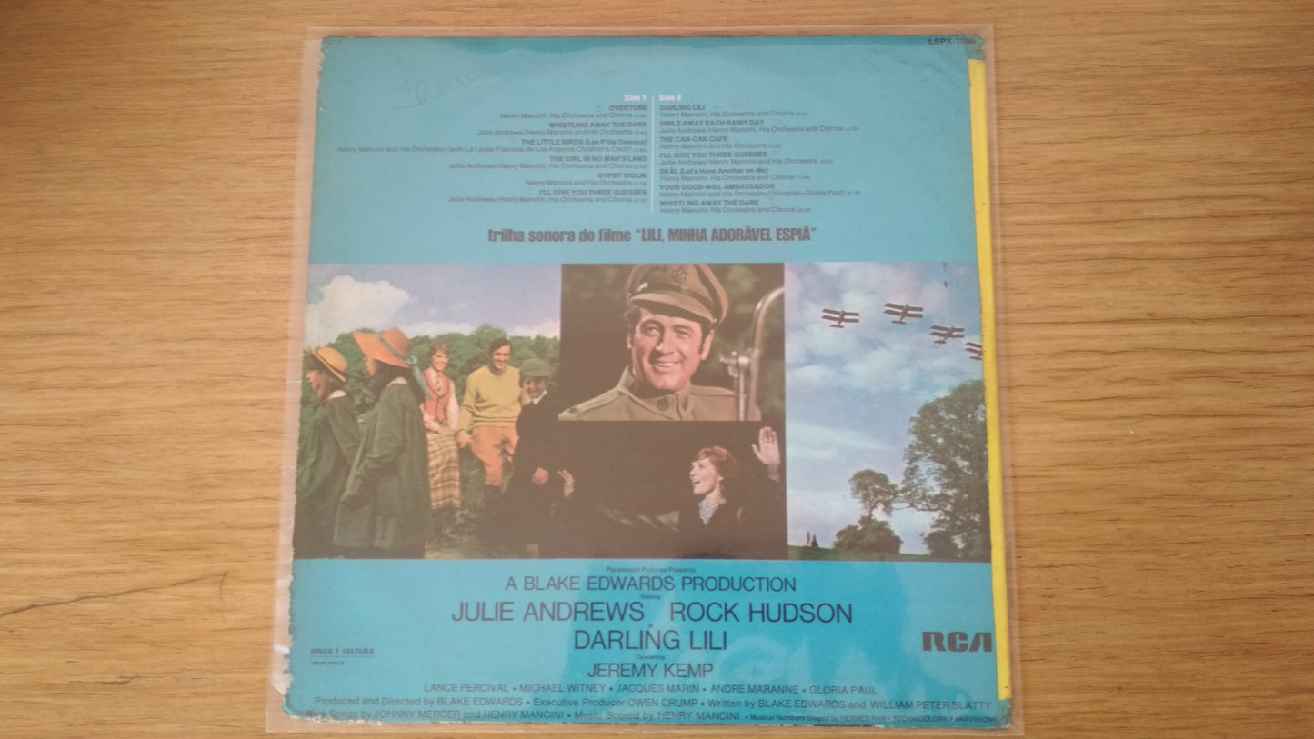 Lp Vinil Lili, minha adorável espiã Trilha Sonora
