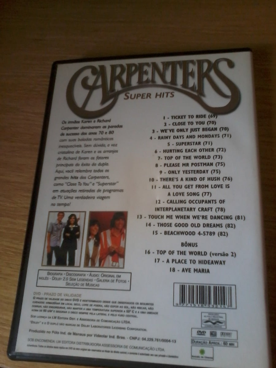 DVD - The Carpenters Super Hits
