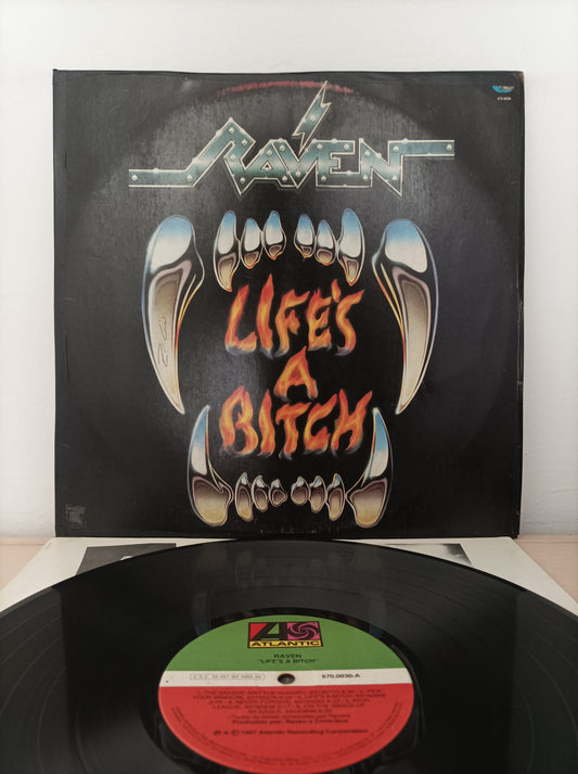 Lp Vinil Raven Life's a bitch Com encarte