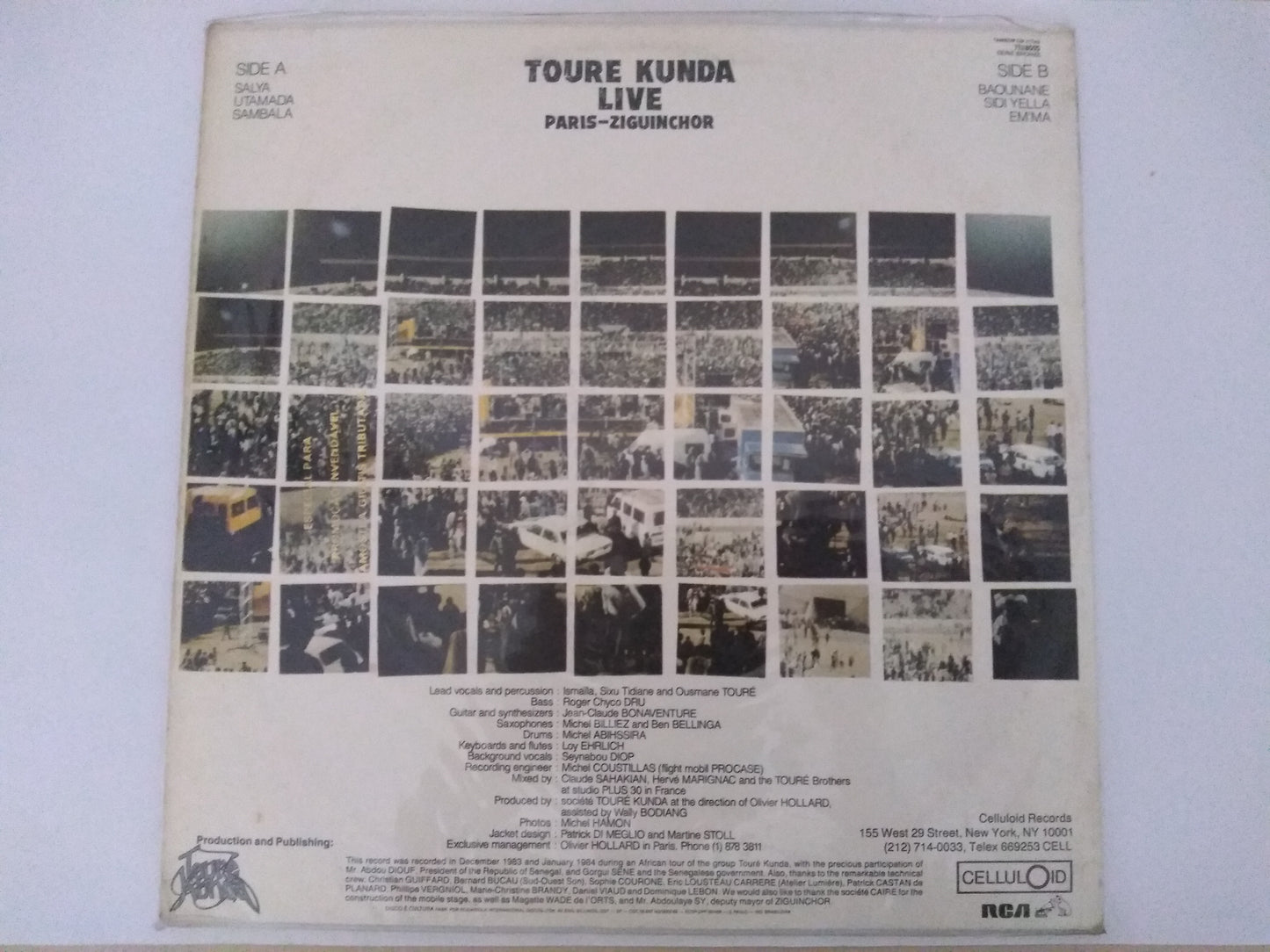 Lp Vinil Touré Kunda Live Paris Ziguinchor