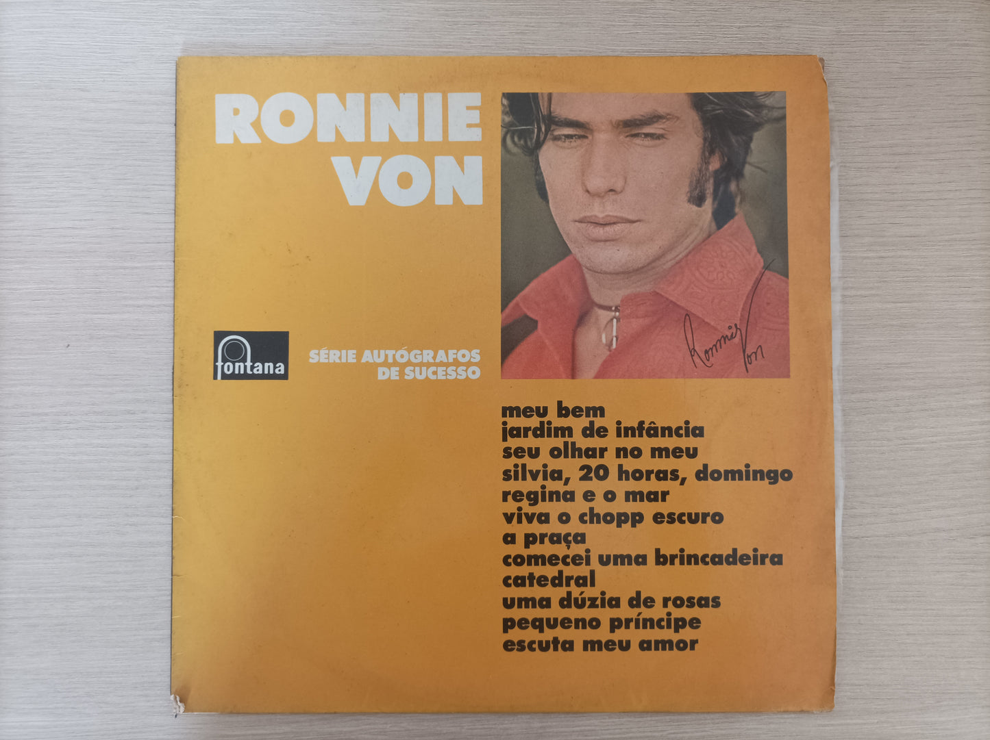 Lp Vinil Ronnie Von Autógrafo de Sucessos