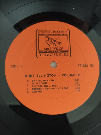Lp Vinil Duke Ellington Volume III Importado