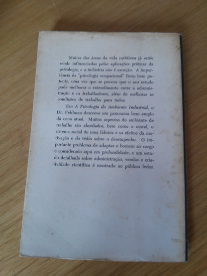Livro Psicologia Do Ambiente Industrial