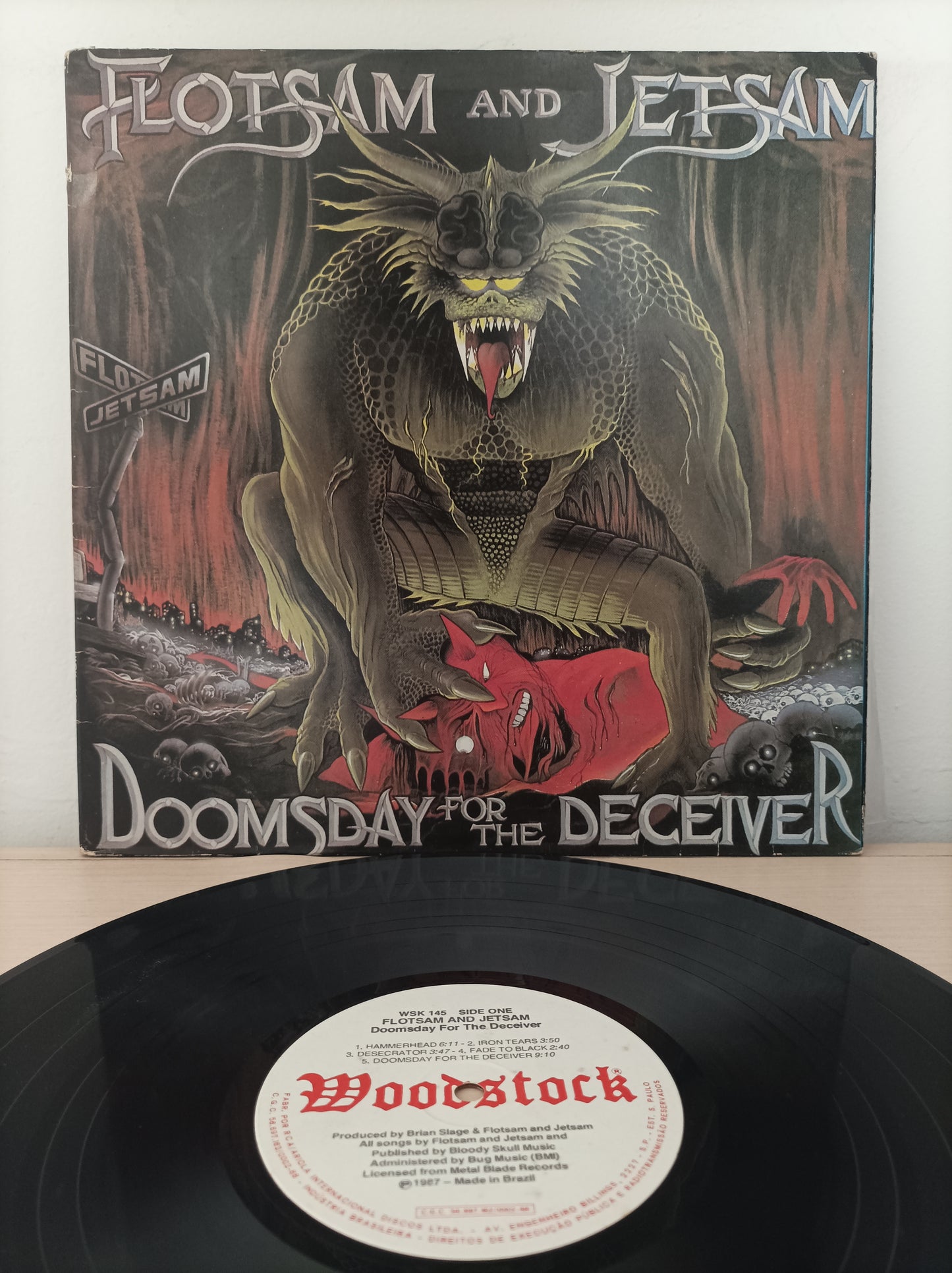 Lp Vinil Flotsam and Jetsam Doomsday for the Deceiver