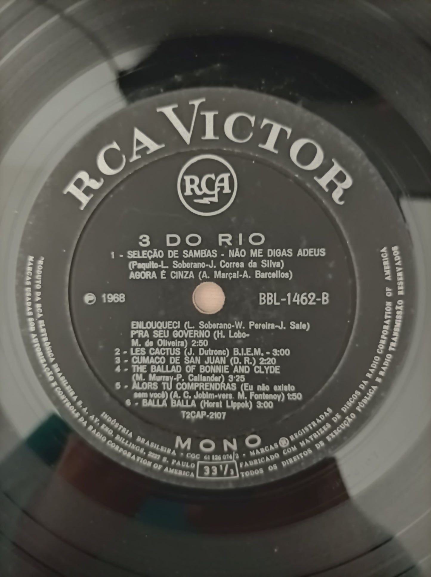 Lp Vinil 3 do Rio 1968