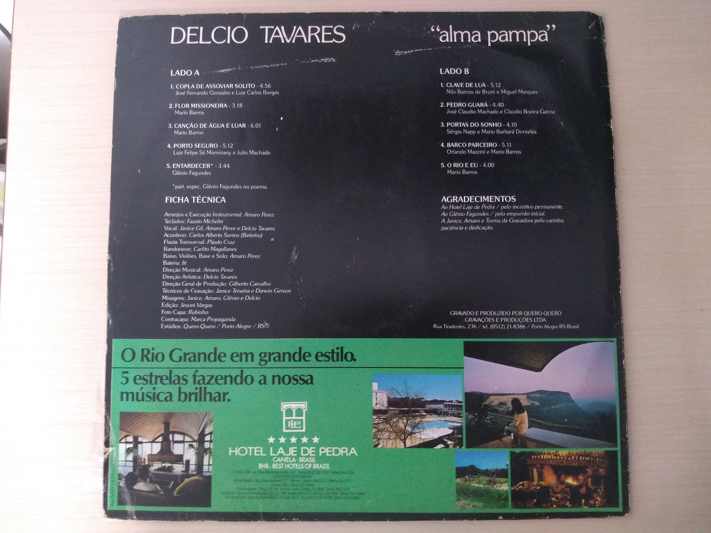 Lp Vinil Delcio Tavares Alma Pampa