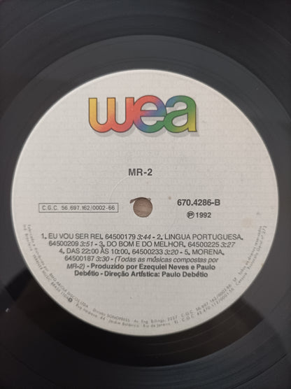 Lp Vinil MR-2 1992 Com encarte