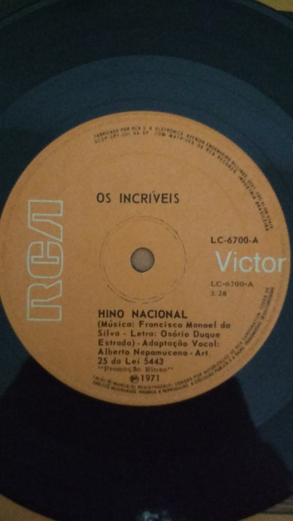 Lp Vinil Compacto Os Incríveis Hino Nacional da Independência