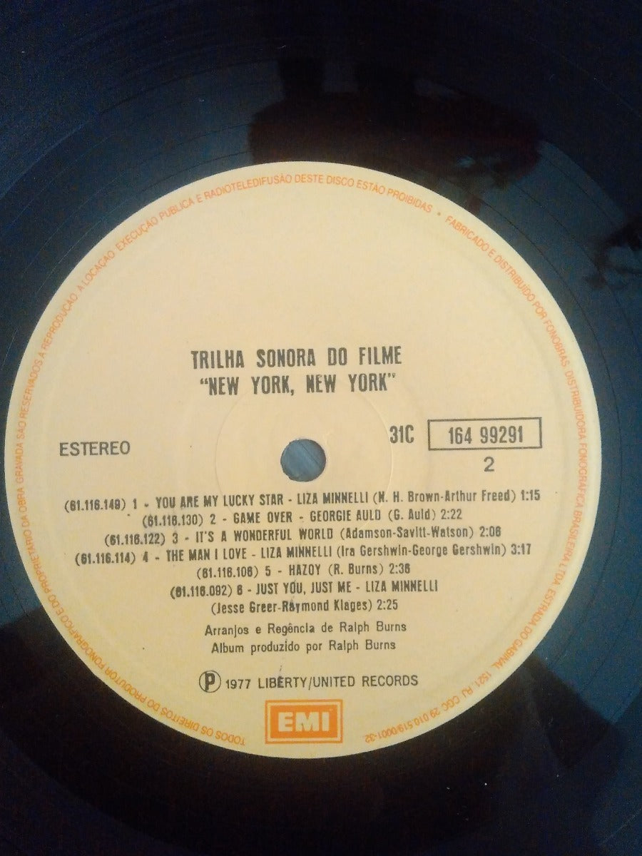 Lp Vinil Liza Minelli Robert De Niro New York New York Duplo