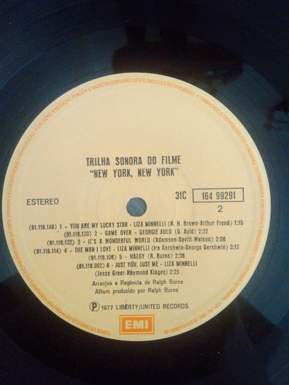 Lp Vinil Liza Minelli Robert De Niro New York New York Duplo