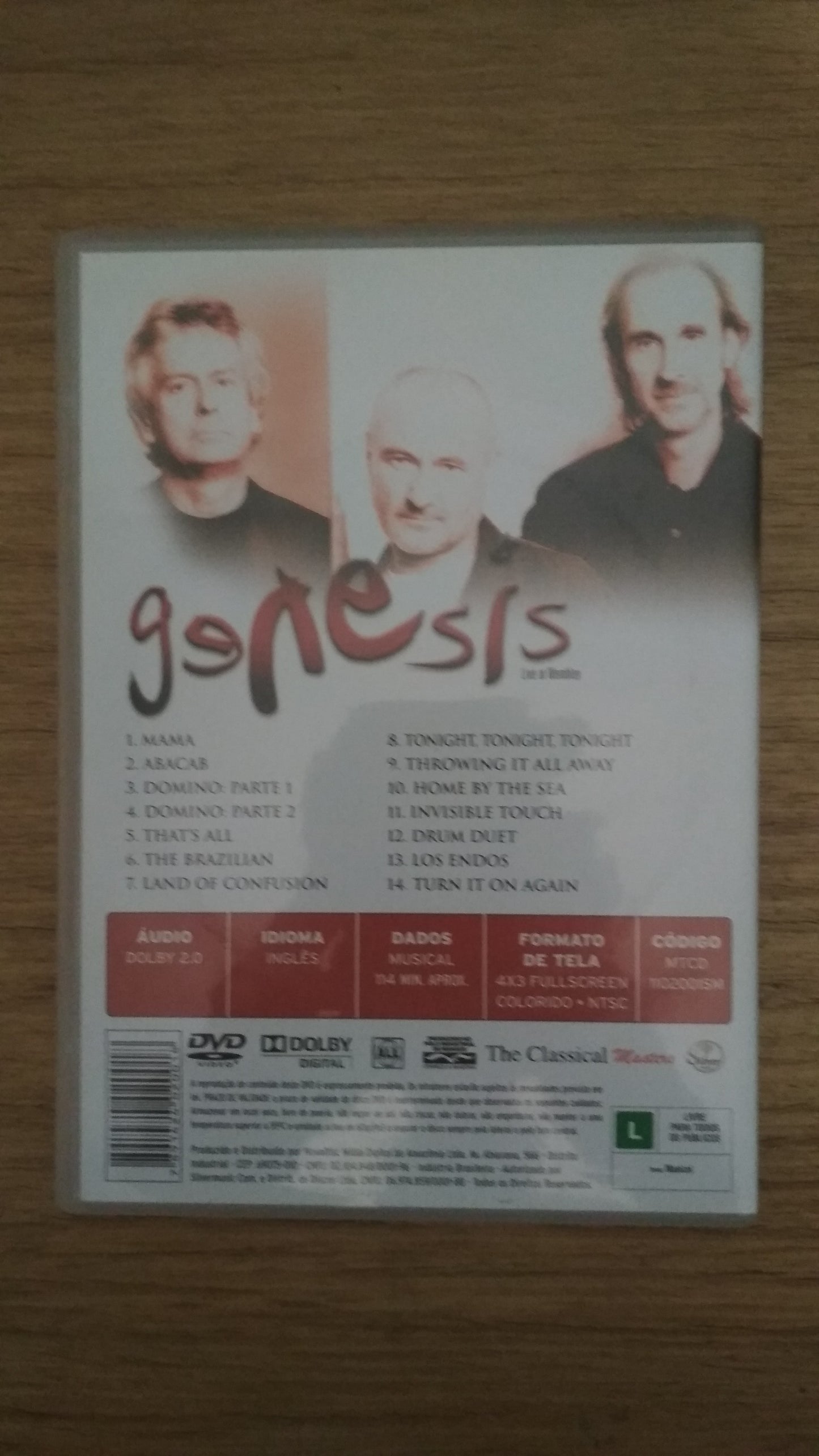 Dvd Genesis Live At Wembley