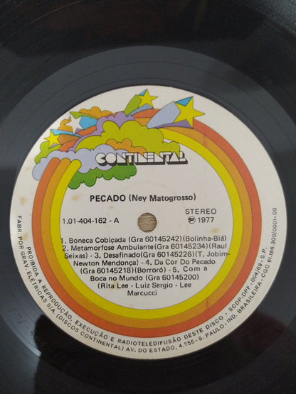 Lp Vinil Ney Matogrosso Pecado